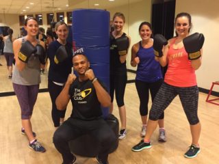 FMP employees at a gym event