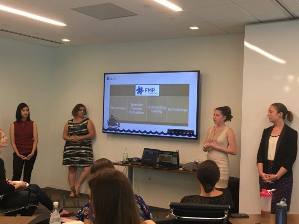 interns presenting to FMP employees