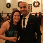 Photo of FMP employees at FMP holiday party