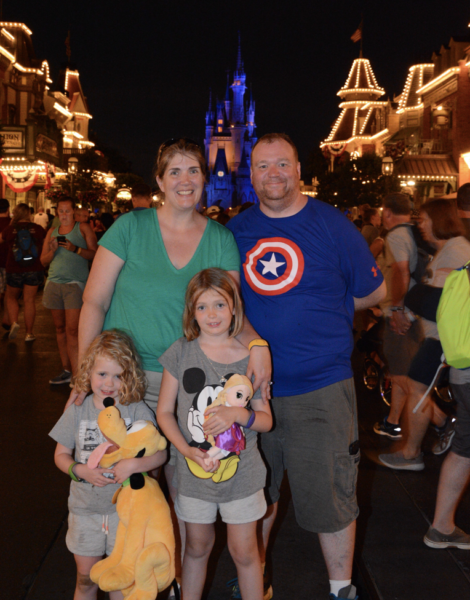 Photo of Tracy and her family at Walt Disney World