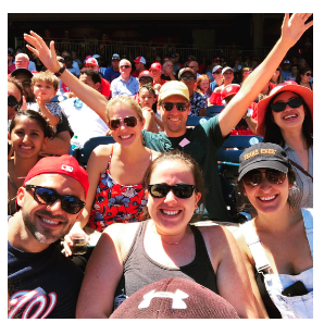 FMP staff at a baseball game