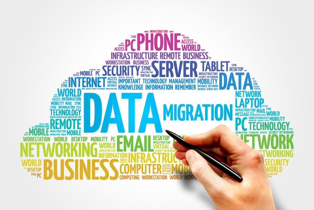 data migration word cloud